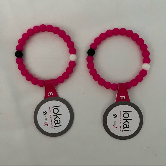 Lokai Jewelry Nwt Two Never Worn Breast Cancer Hot Pink Lokai